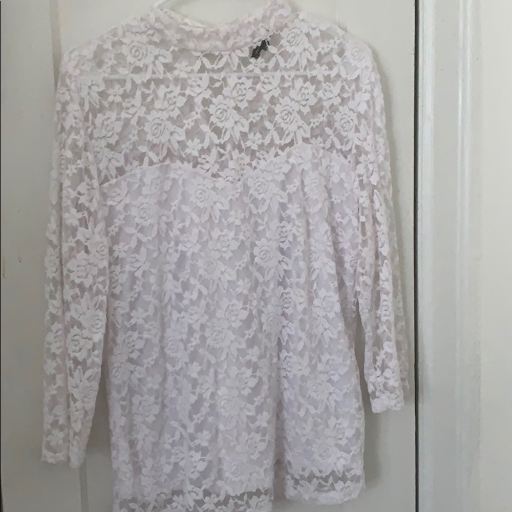 White lace top (Plus Size)